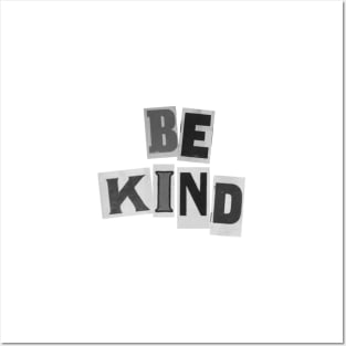 Be Kind Newspaper Posters and Art